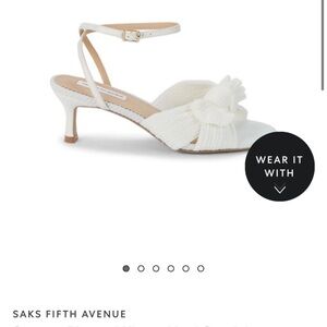 Saks Fifth Avenue Cream Women's Heels